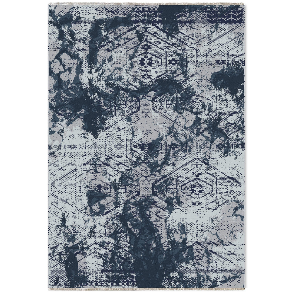 RW7087 washable chenille area rug viewed from above