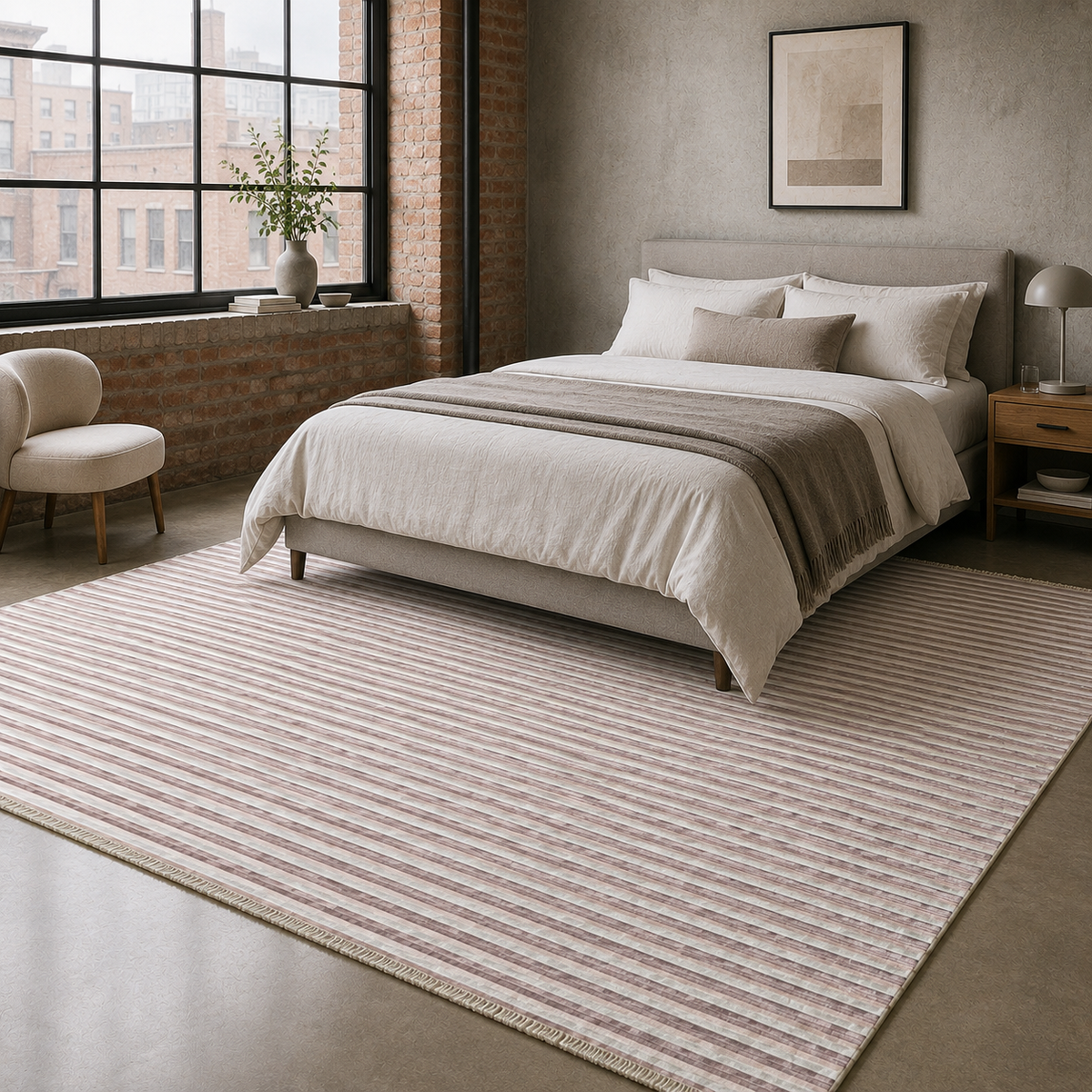 RW7112 washable chenille rug texture and pattern detail
