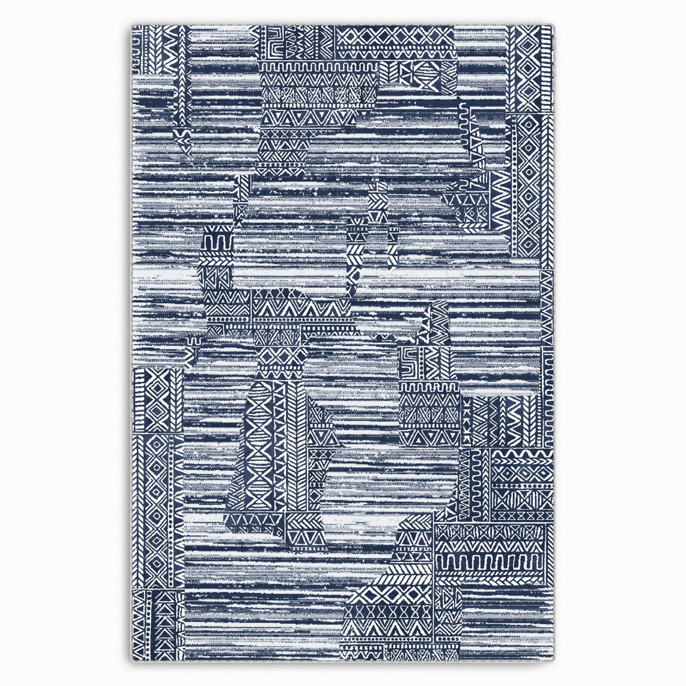 RW7120 washable chenille area rug viewed from above