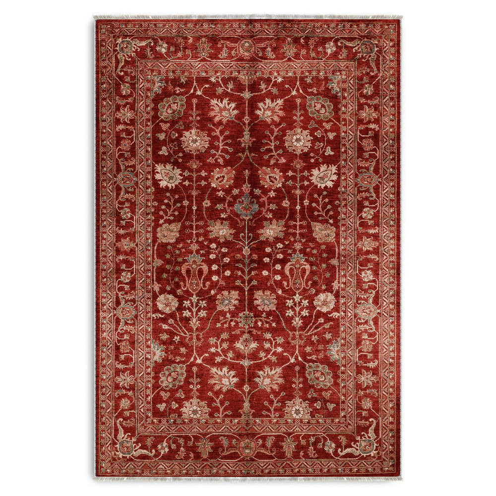 RW7135 washable chenille area rug viewed from above