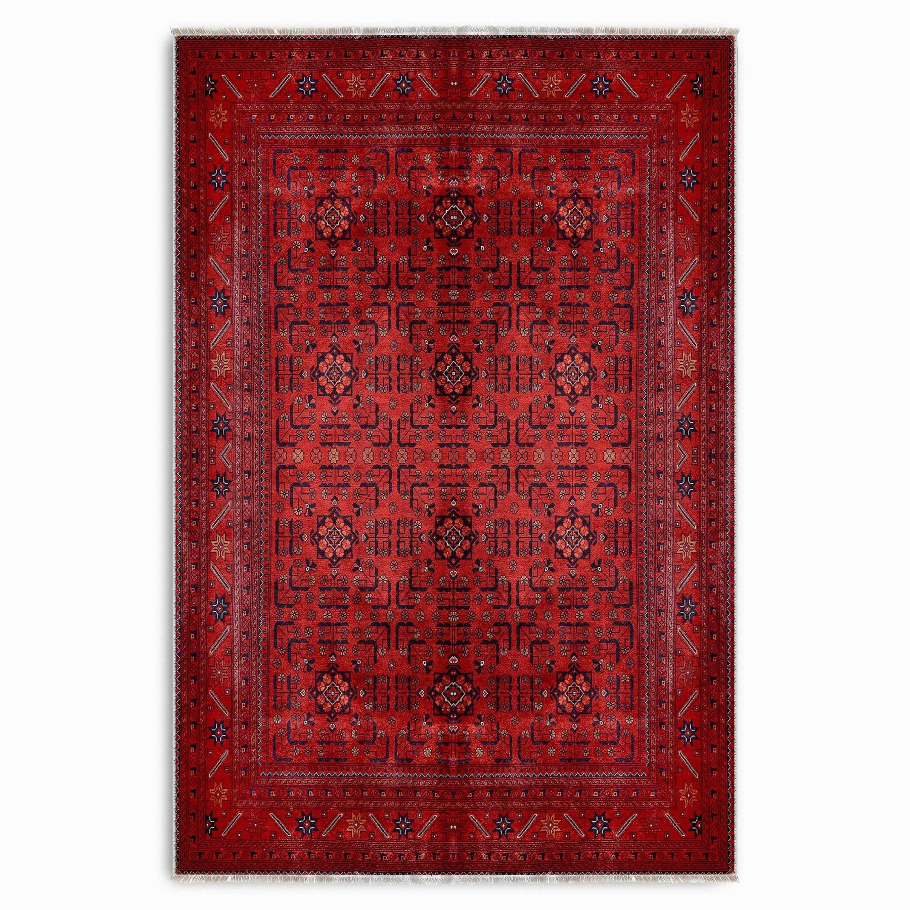 RW7143 washable chenille area rug viewed from above
