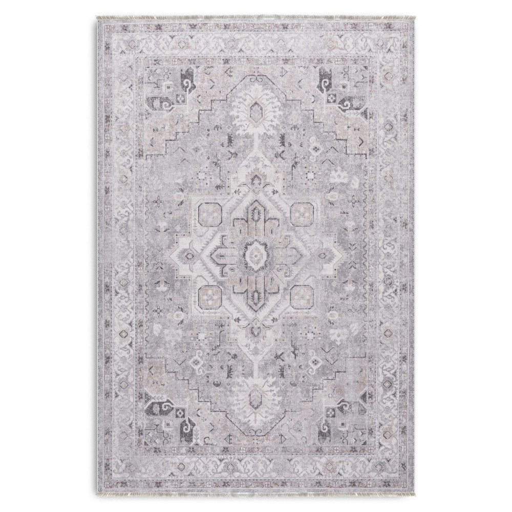 RW7151 washable chenille area rug viewed from above