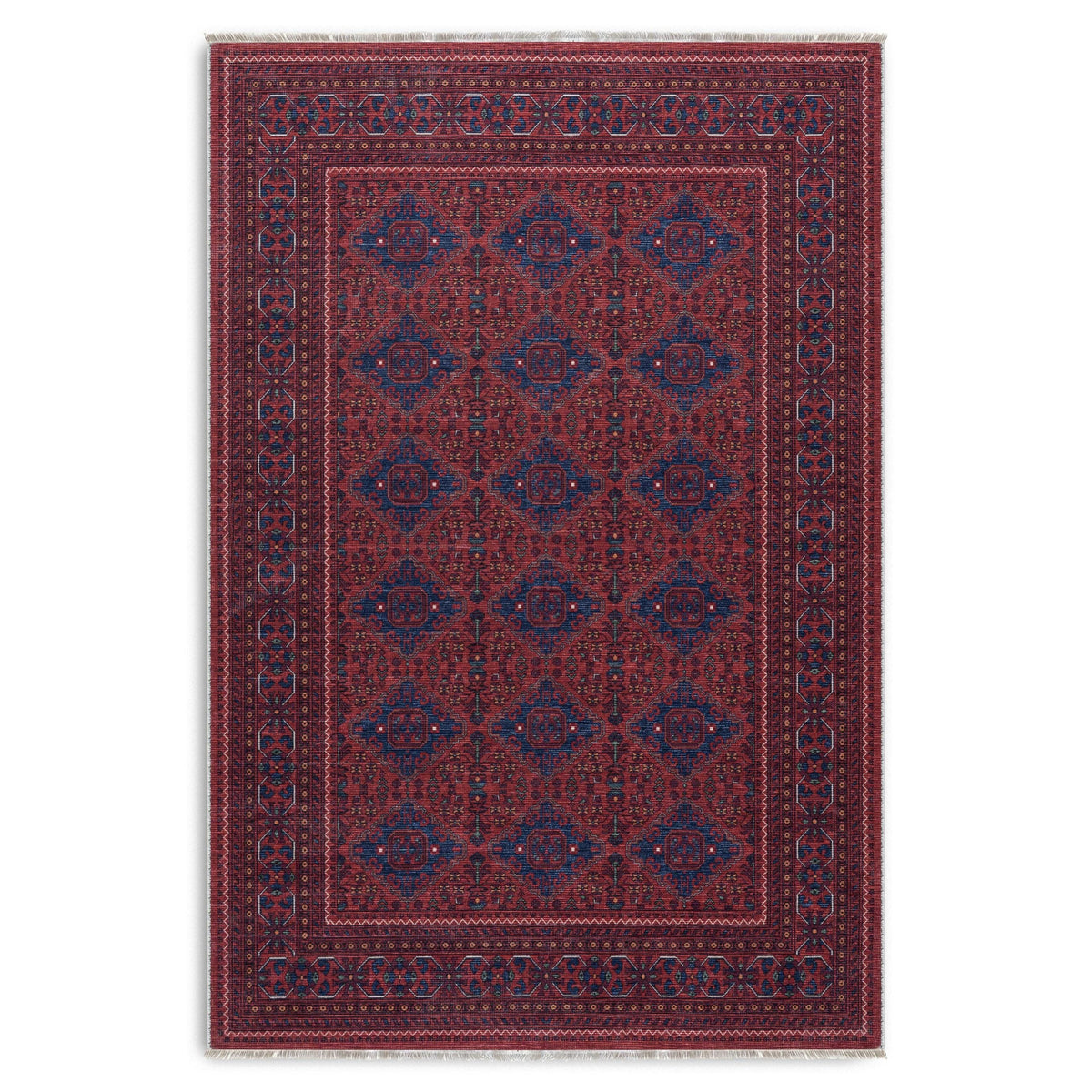 RW7152 washable chenille area rug viewed from above