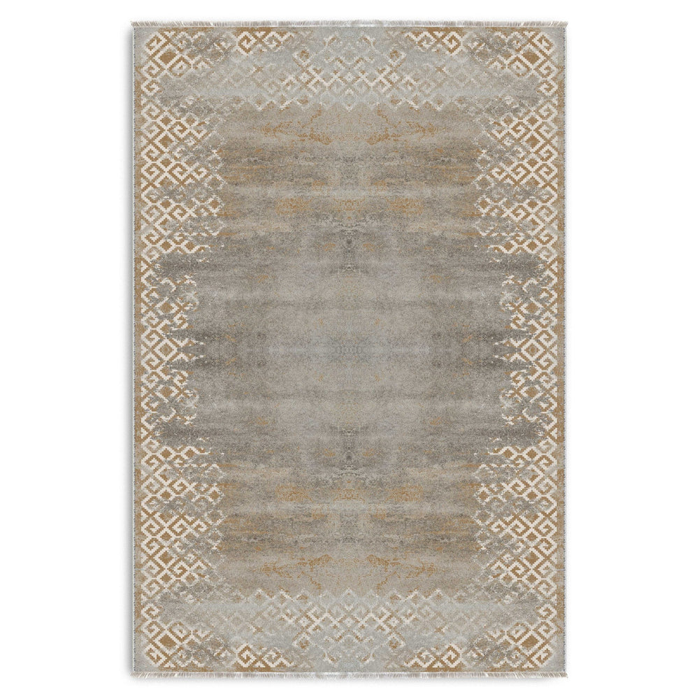 RW7163 washable chenille area rug viewed from above
