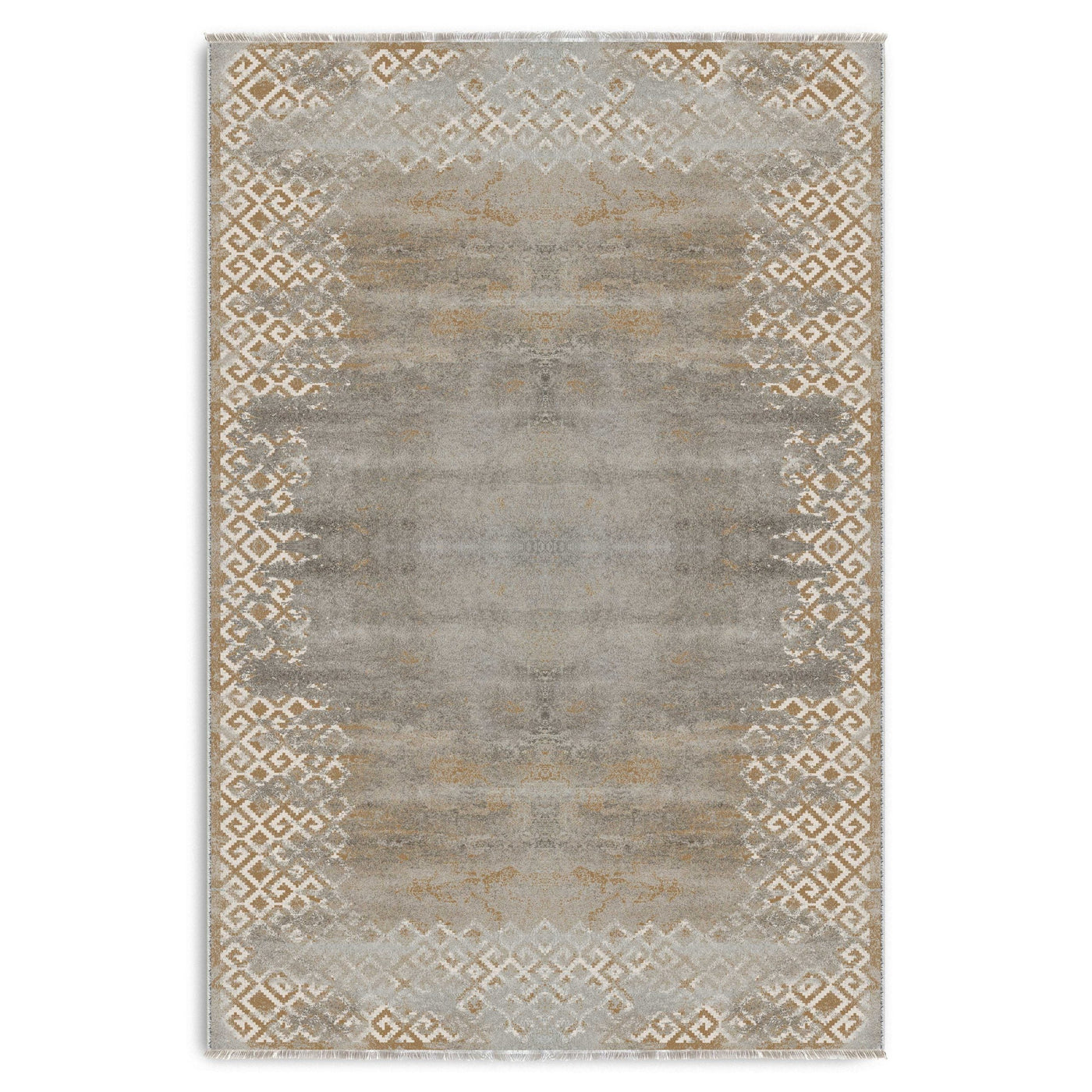 RW7163 washable chenille area rug viewed from above
