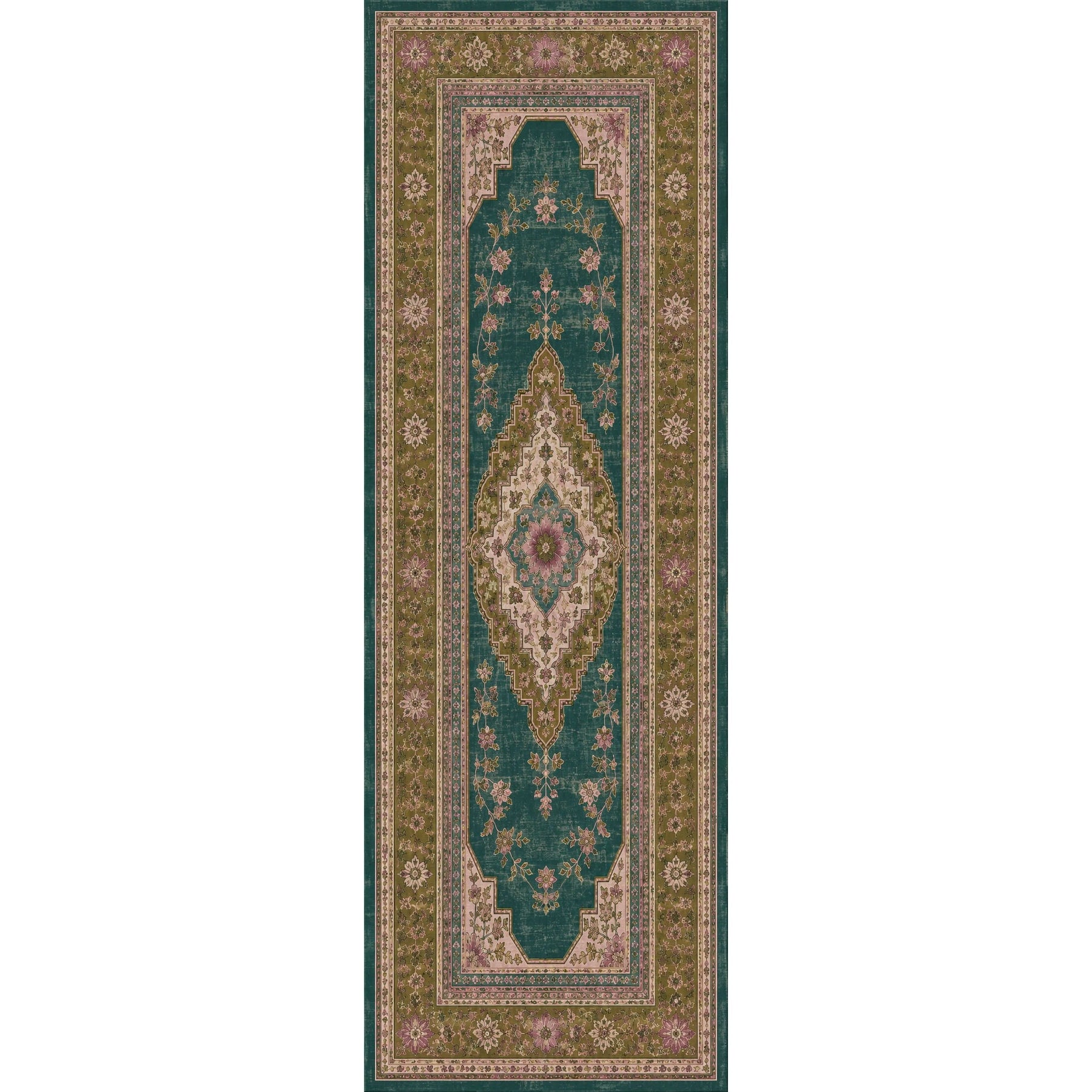 RWPR0009 washable chenille area rug viewed from above