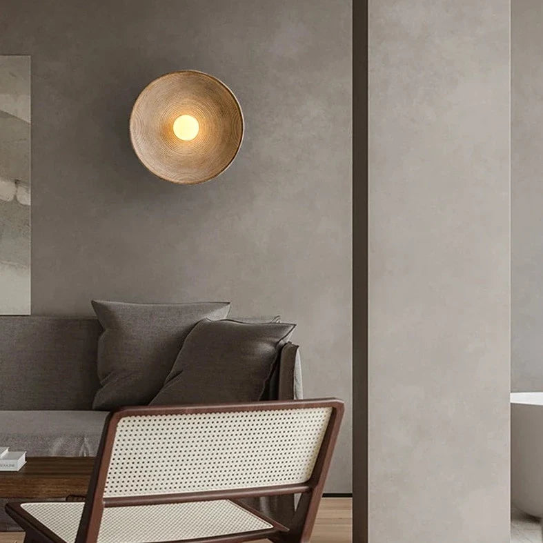 Scandi style desert wall lamp by Light My House with warm white LED light, ideal for bedroom decor.