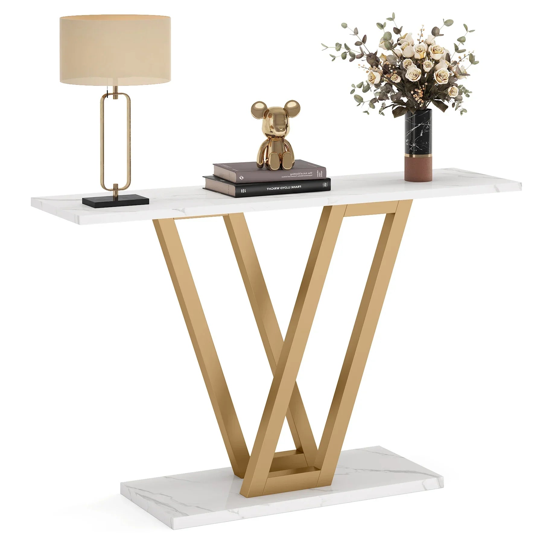 Industrial console table by Klassyx featuring a sturdy metal frame and wooden surface, ideal for entryways or living rooms.
