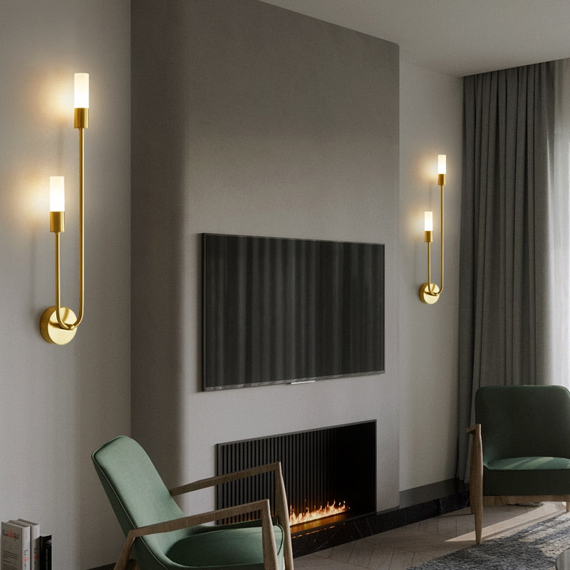 Sleek modern LED wall light by Light My House, 12W warm white metal fixture with G9 bulb, stylish indoor lighting design
