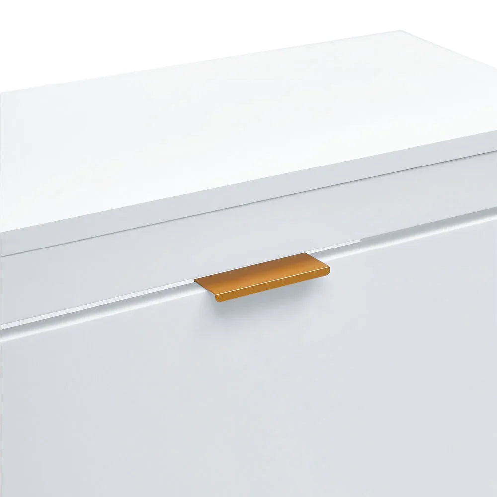 4-Shelf Drop-Front Wooden Shoe Cabinet