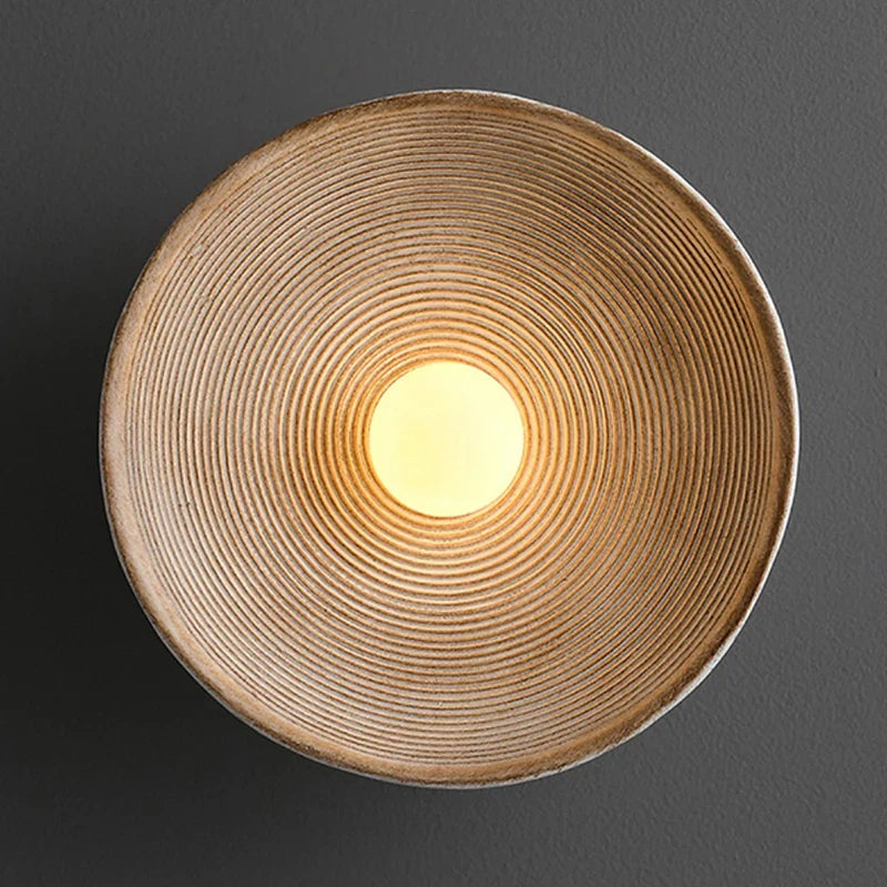 Scandi style desert wall lamp by Light My House with warm white LED light, ideal for bedroom decor and ambient lighting.
