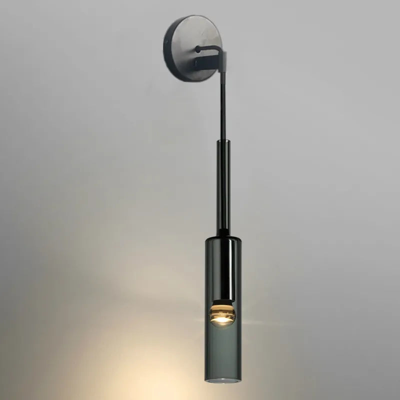 Scandinavian black wall lamp by Light My House, hanging light fixture for bedroom and living room decor.