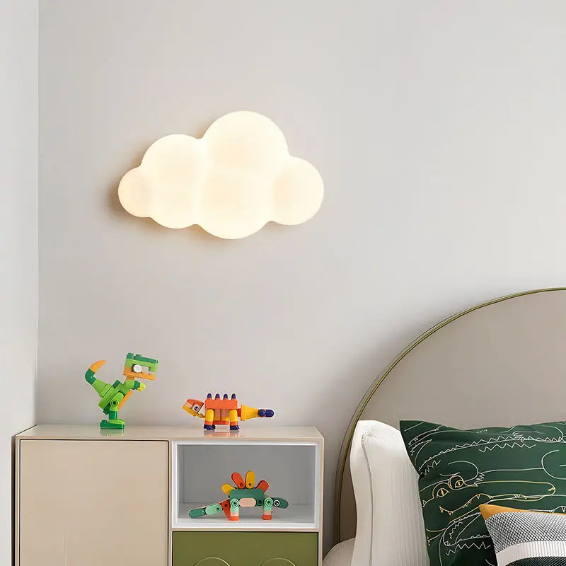 Light My House remote control cloud wall lamp with adjustable LED light temperature, modern design for ambient lighting.