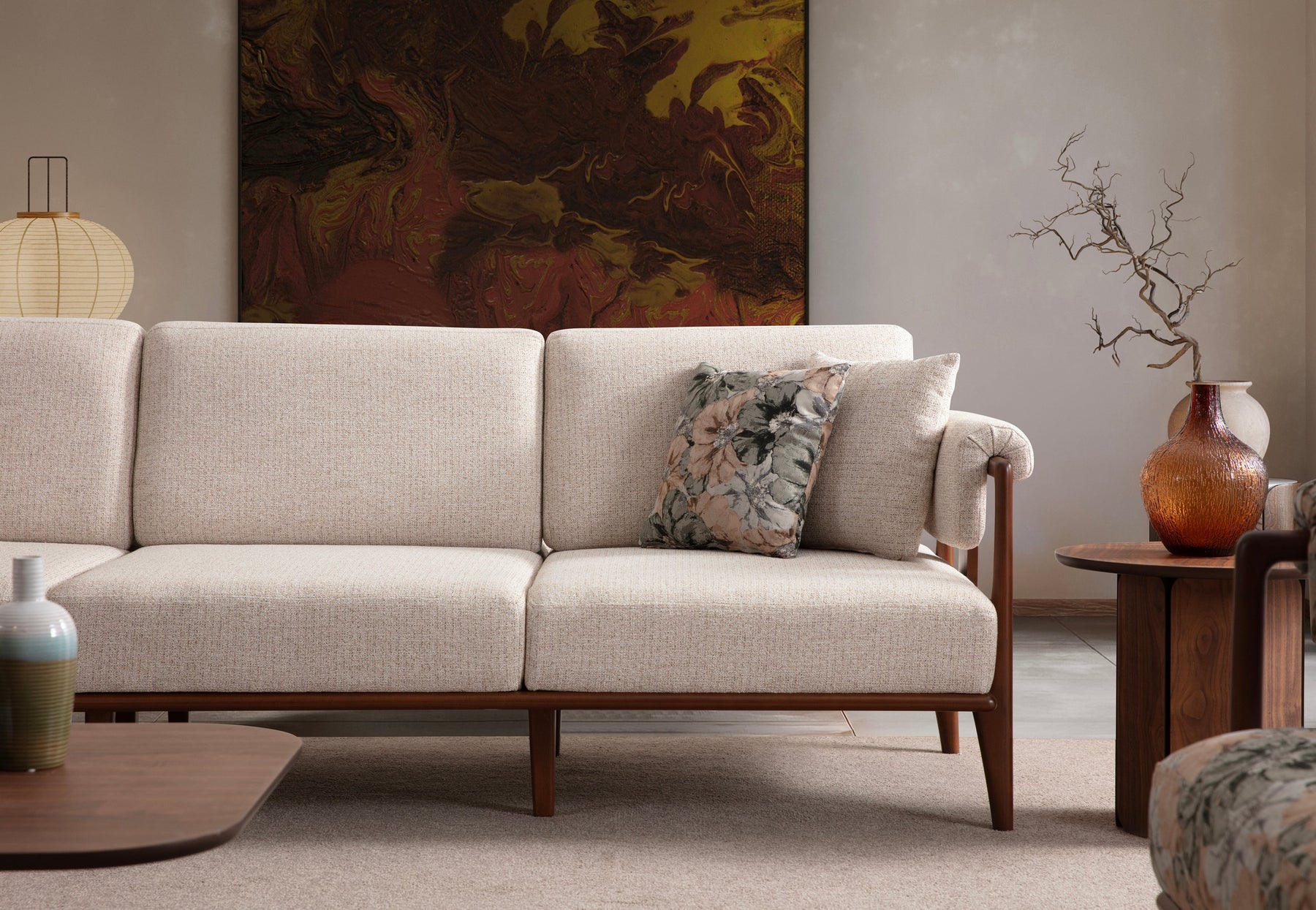 Klismos Sofa Set (SG) by Netline Interiors