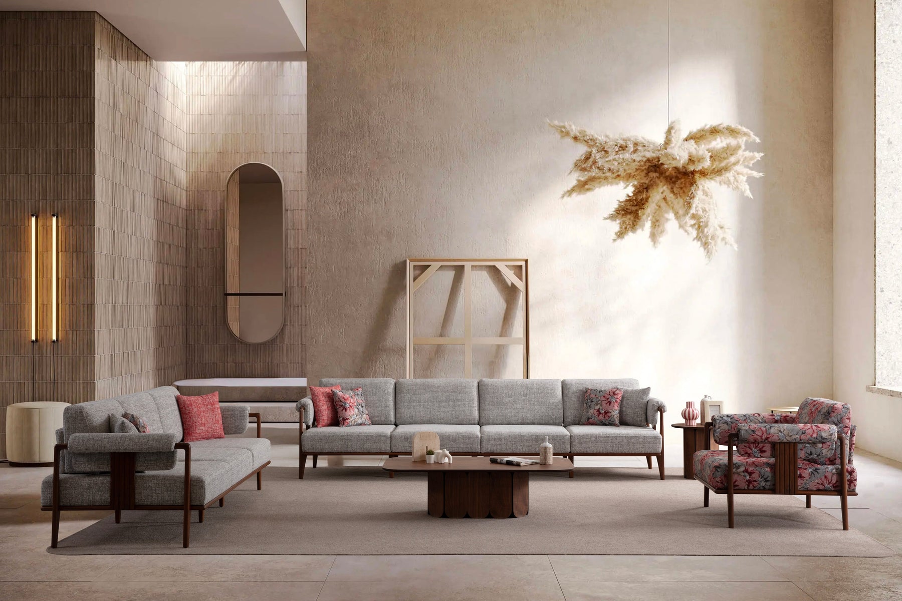 Klismos 4-Seater Sofa (SG) by Netline Interiors