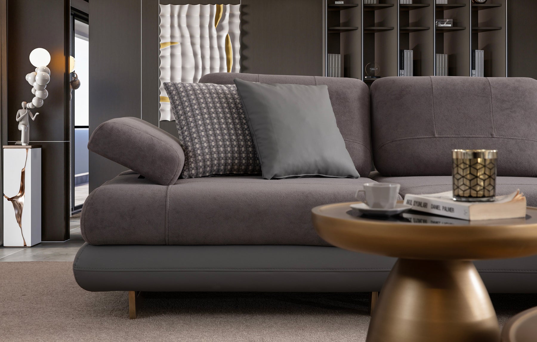 Lunza Corner Sofa (SG) by Netline Interiors
