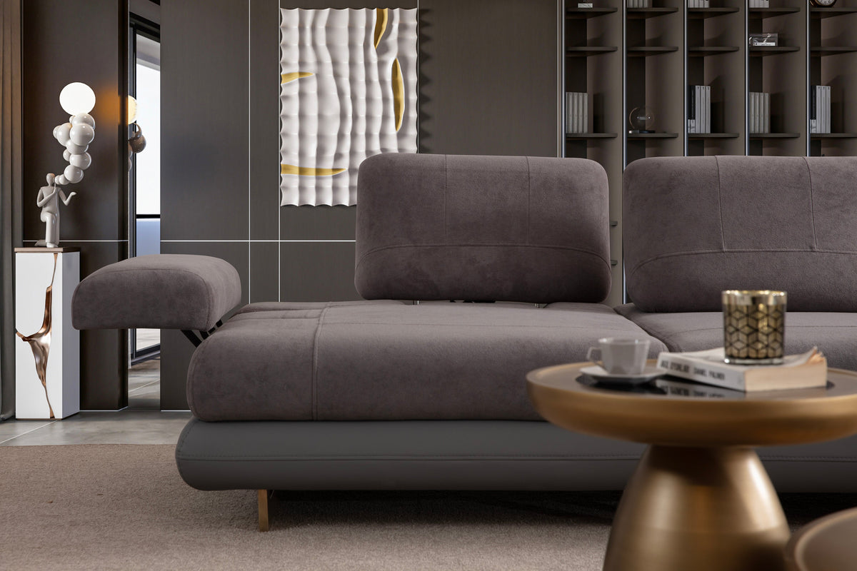 Lunza Corner Sofa (SG) by Netline Interiors