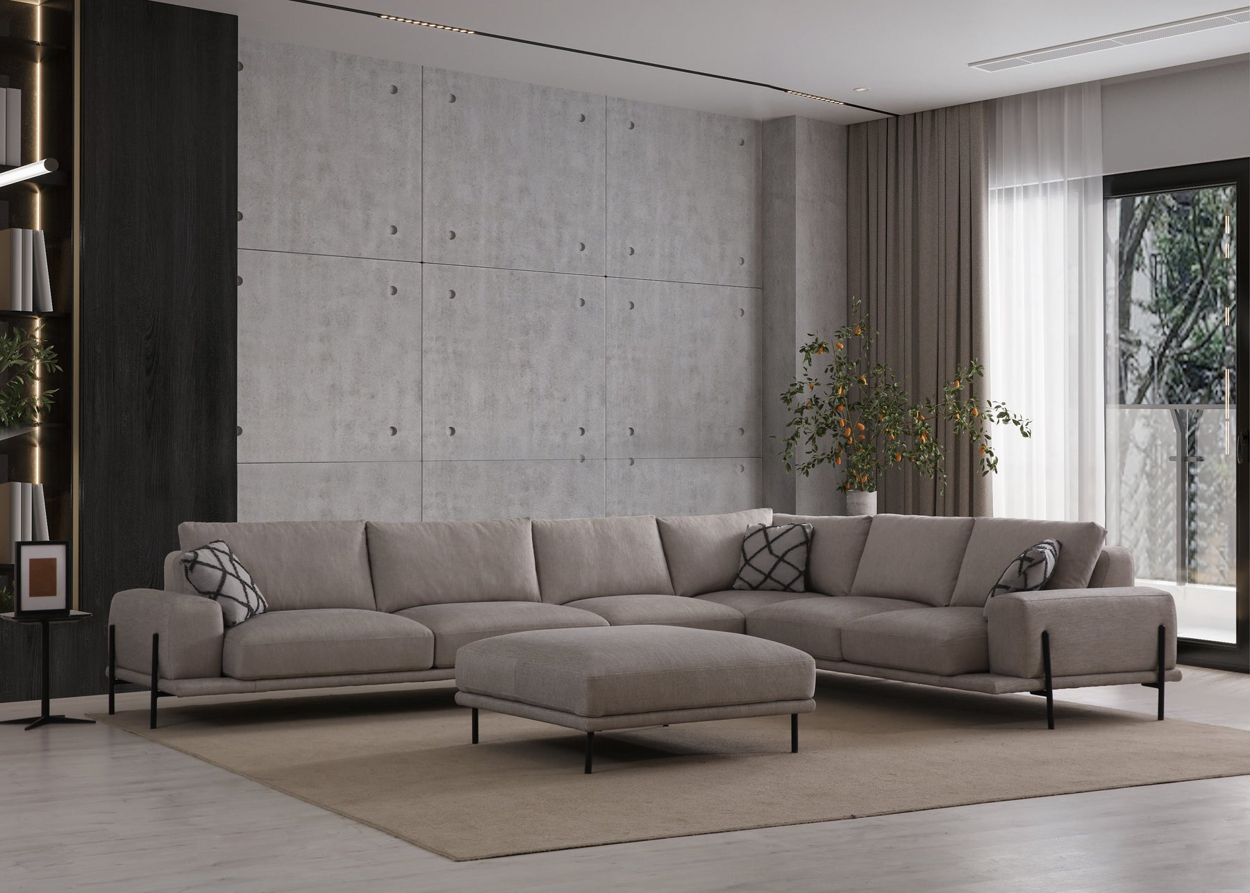 Eos Modular Corner Sofa (SG) by Netline Interiors