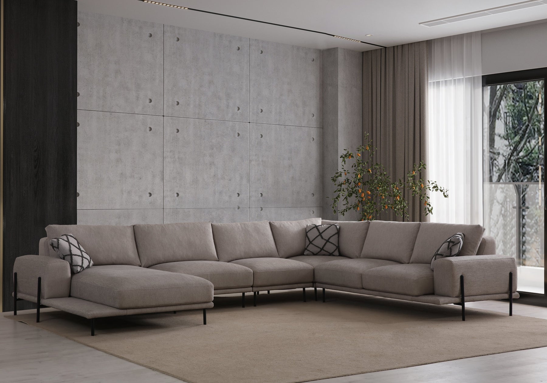 Eos Modular Corner Sofa (SG) by Netline Interiors