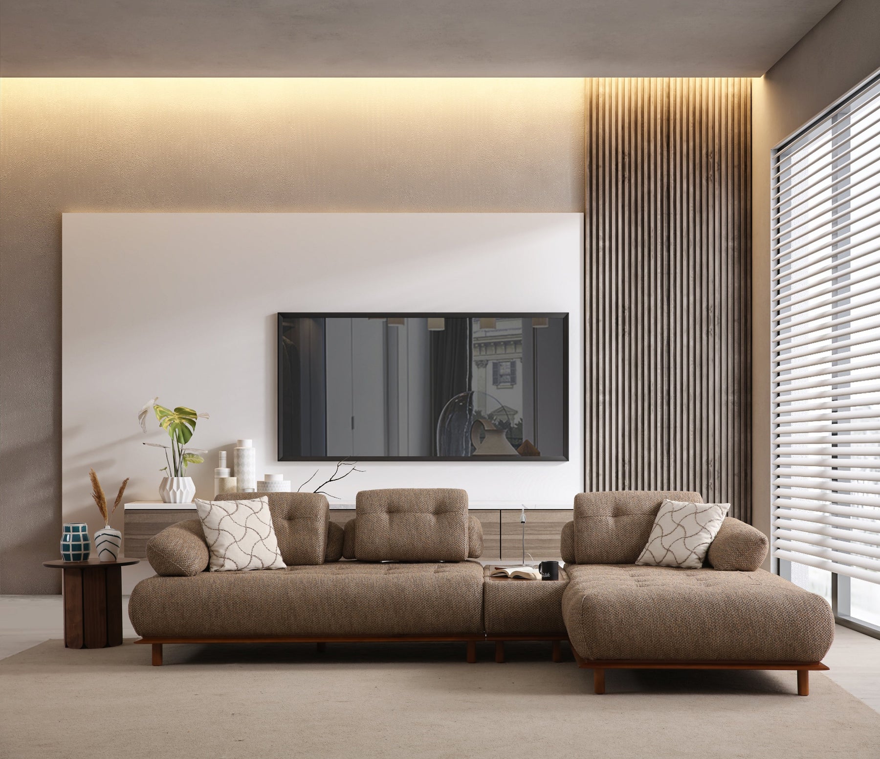 Lois Relax Modular Corner Sofa (SG) by Netline Interiors