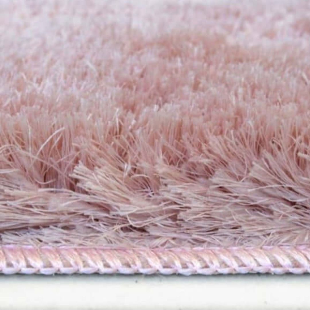 Soft Washable Pink Shaggy Rug – SA-07