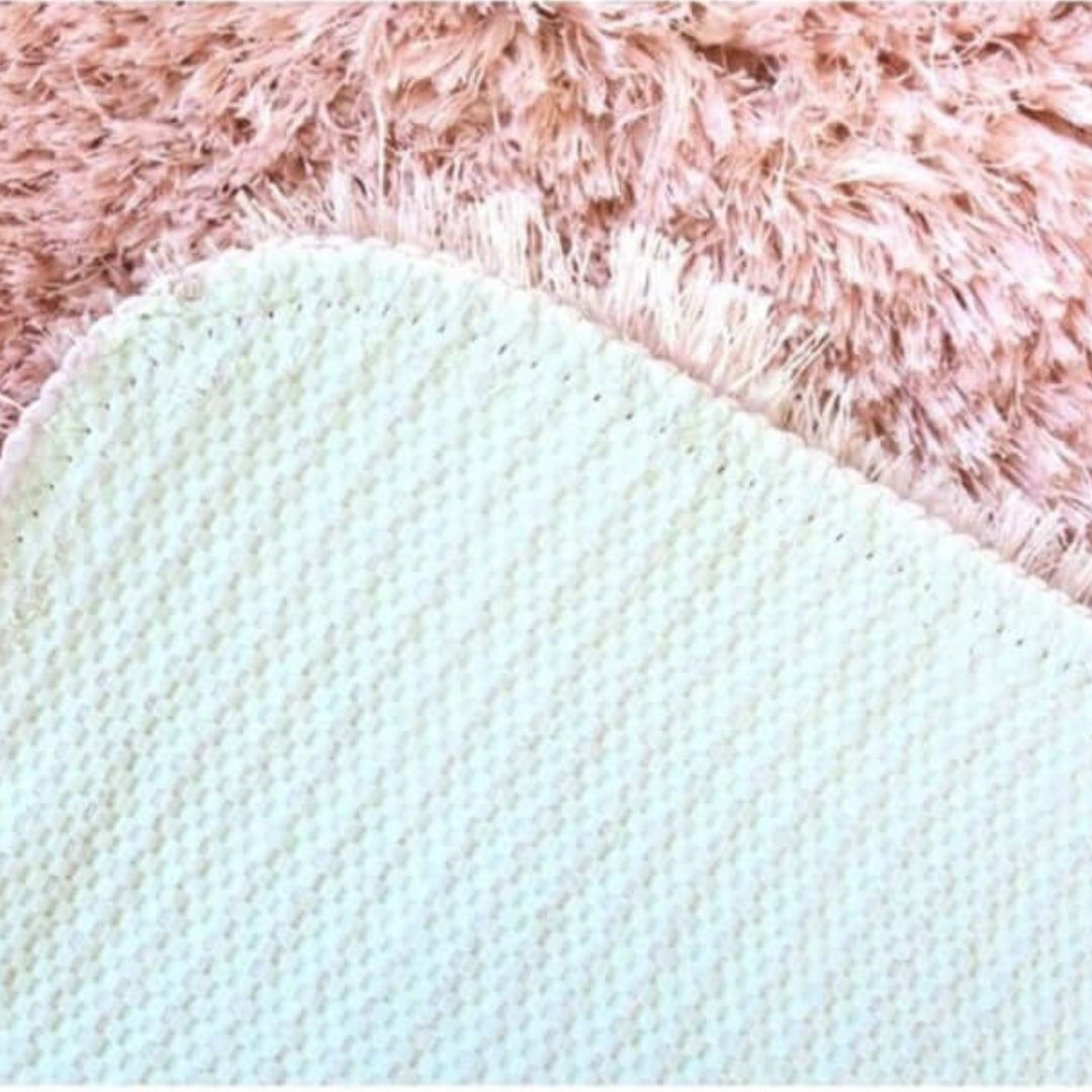 Soft Washable Pink Shaggy Rug – SA-07