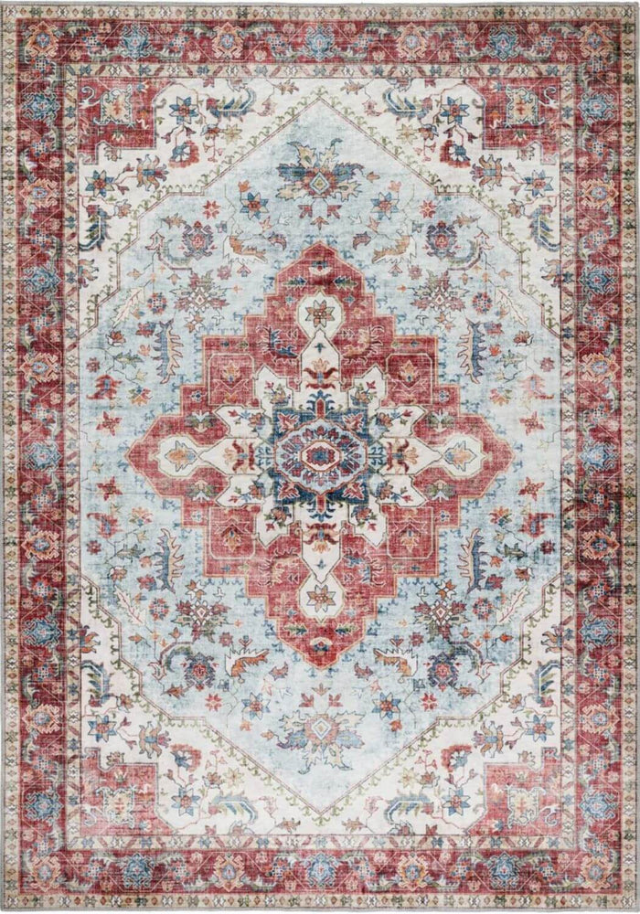 Washable Rug Eterna Red shown in an illustrative room