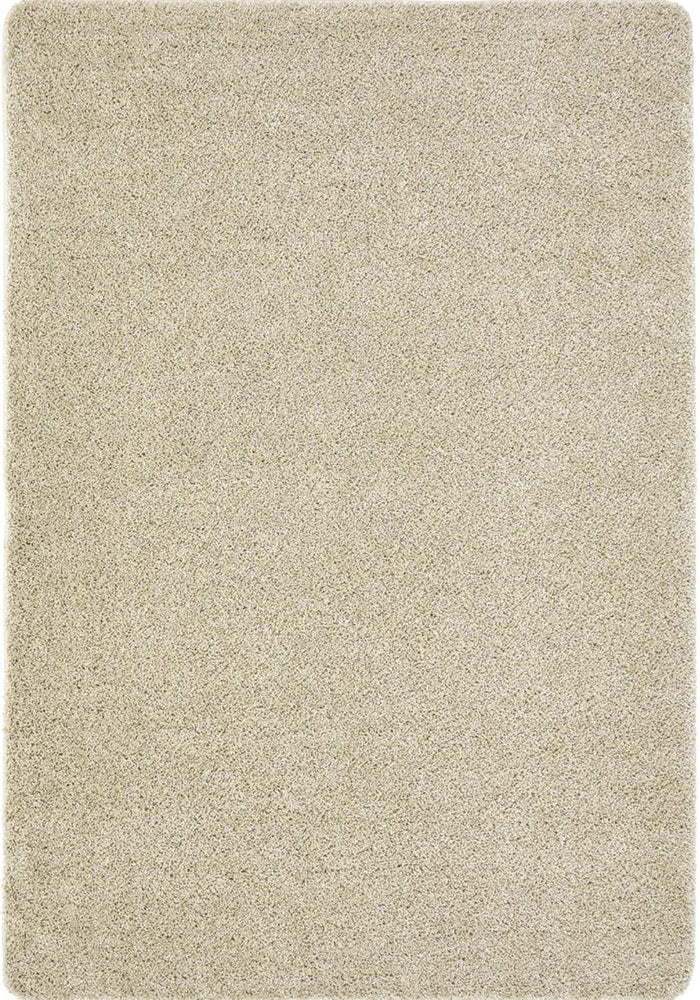 Washable Stone Shaggy Rug shown in an illustrative room