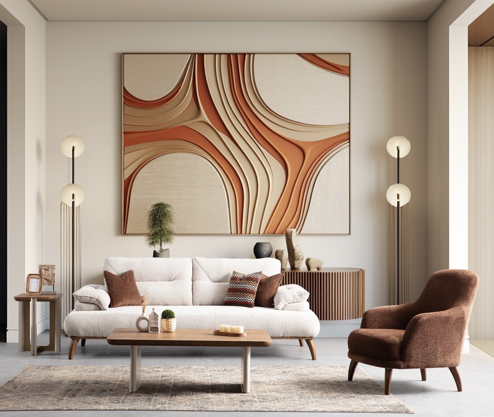 Latte Armchair by Netline Interiors