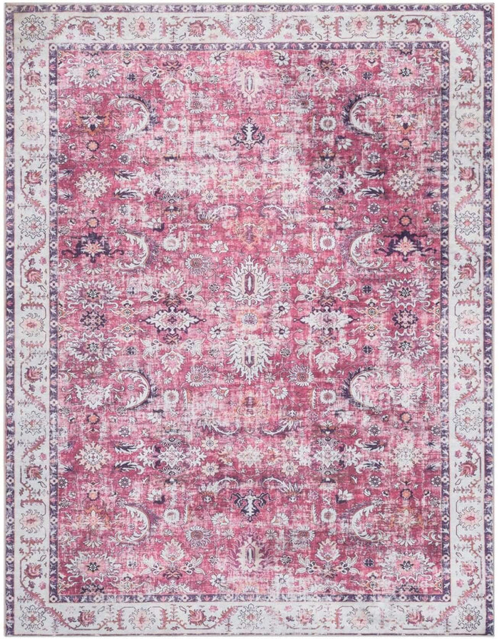 Rada Vintage Washable Rug shown in an illustrative room