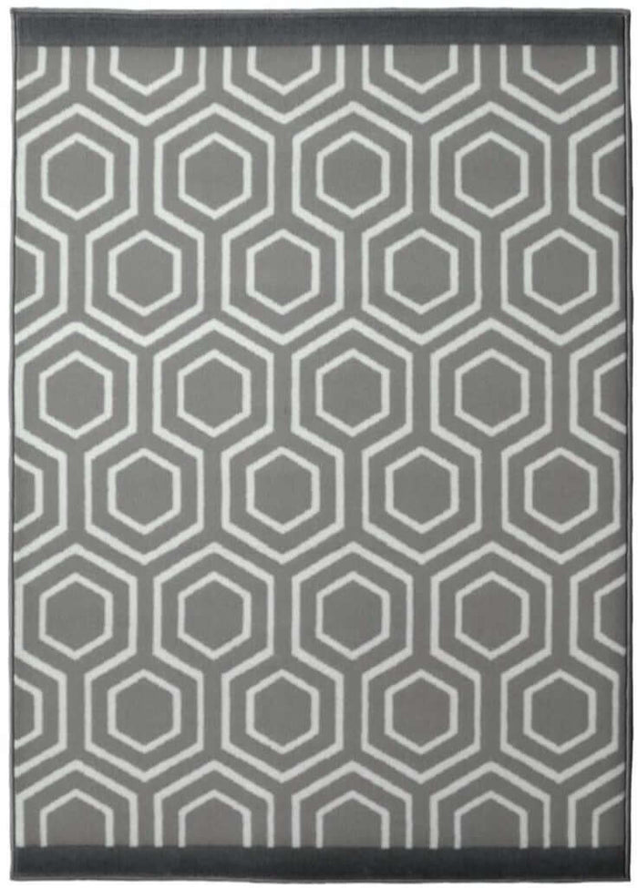 Maestro Honeycomb Grey Rug – 3035 WS25 shown in an illustrative room
