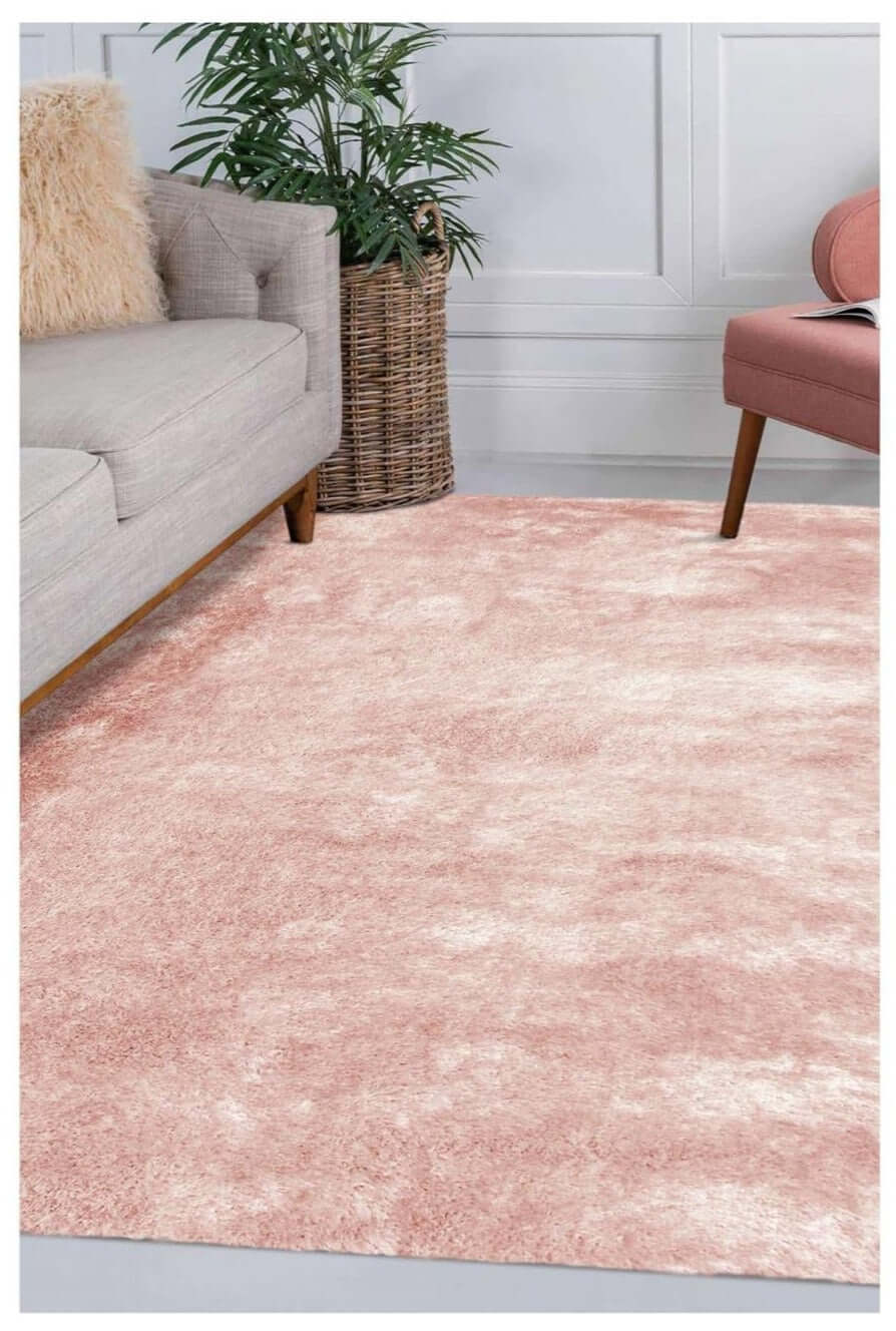 Shimmer Pink Supersoft Shaggy Rug – ODS33