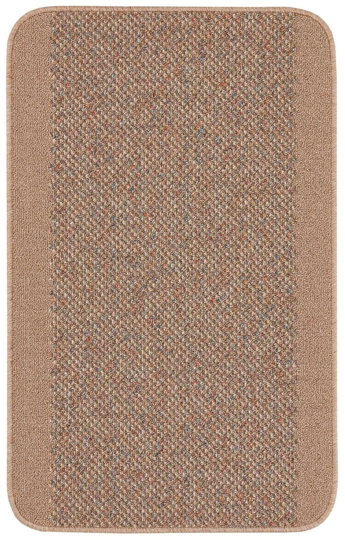 Washable Designer Bordered Beige Rug – 110B