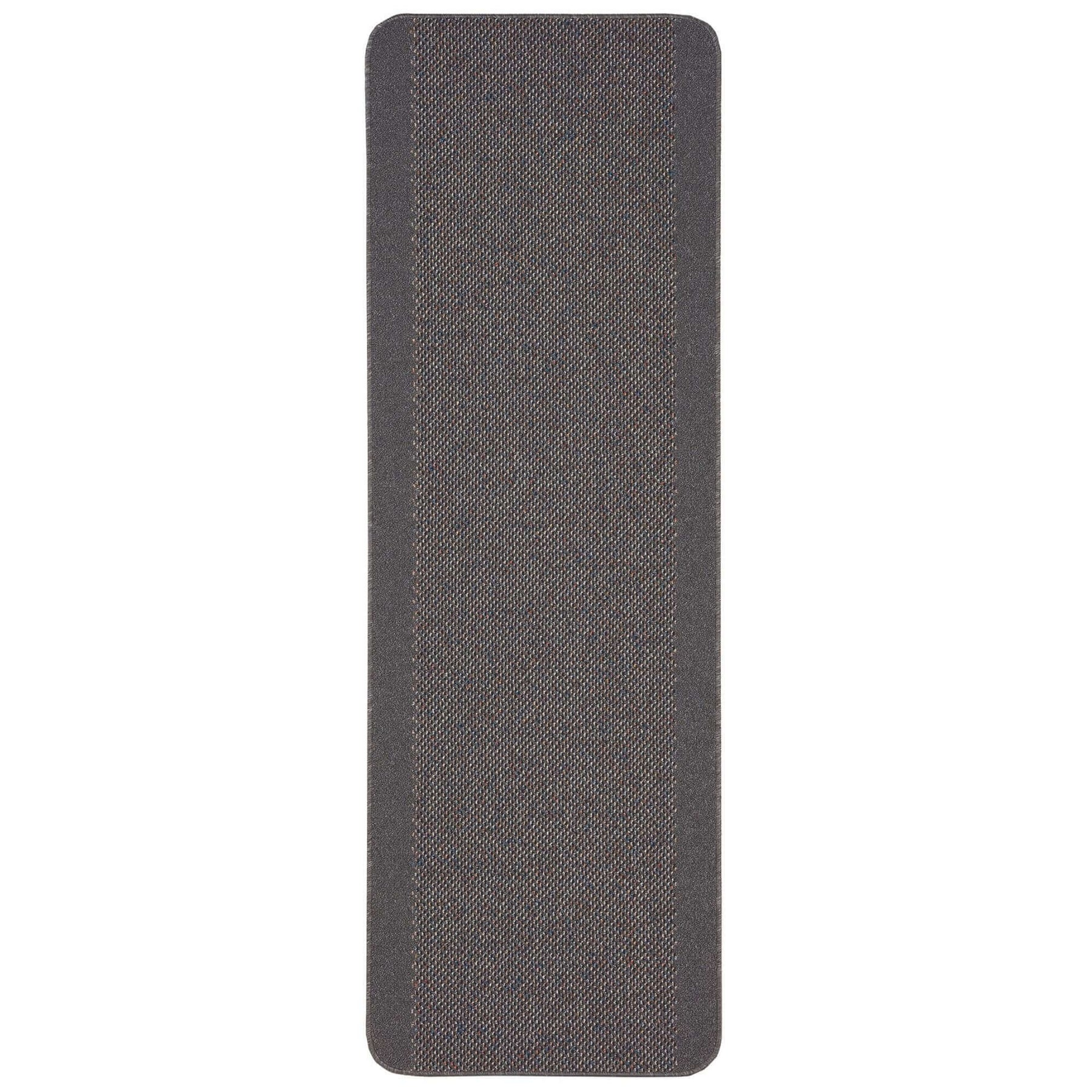 Washable Bordered Dark Grey Rug – 110D