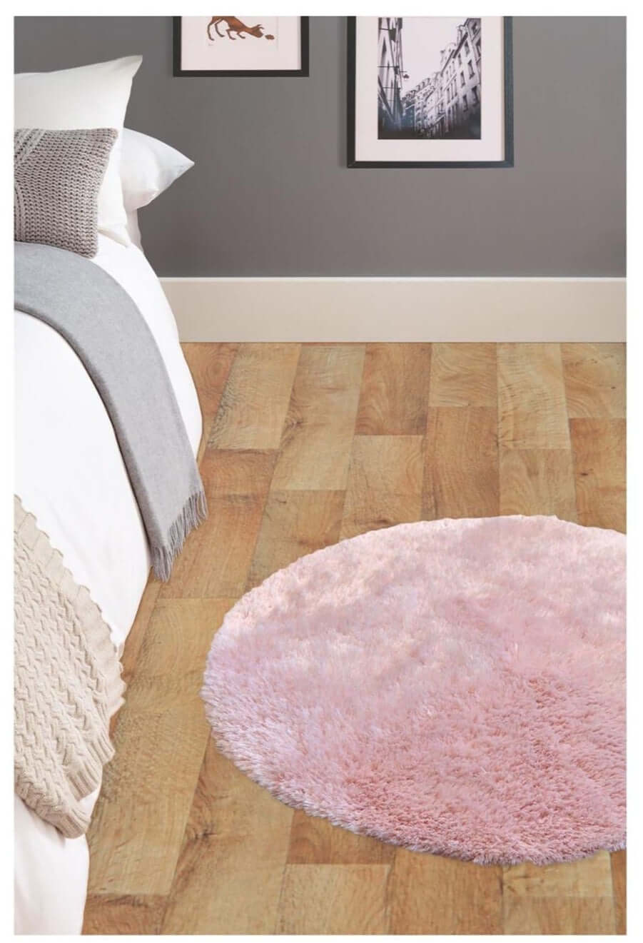 Soft Washable Pink Shaggy Rug – SA-07
