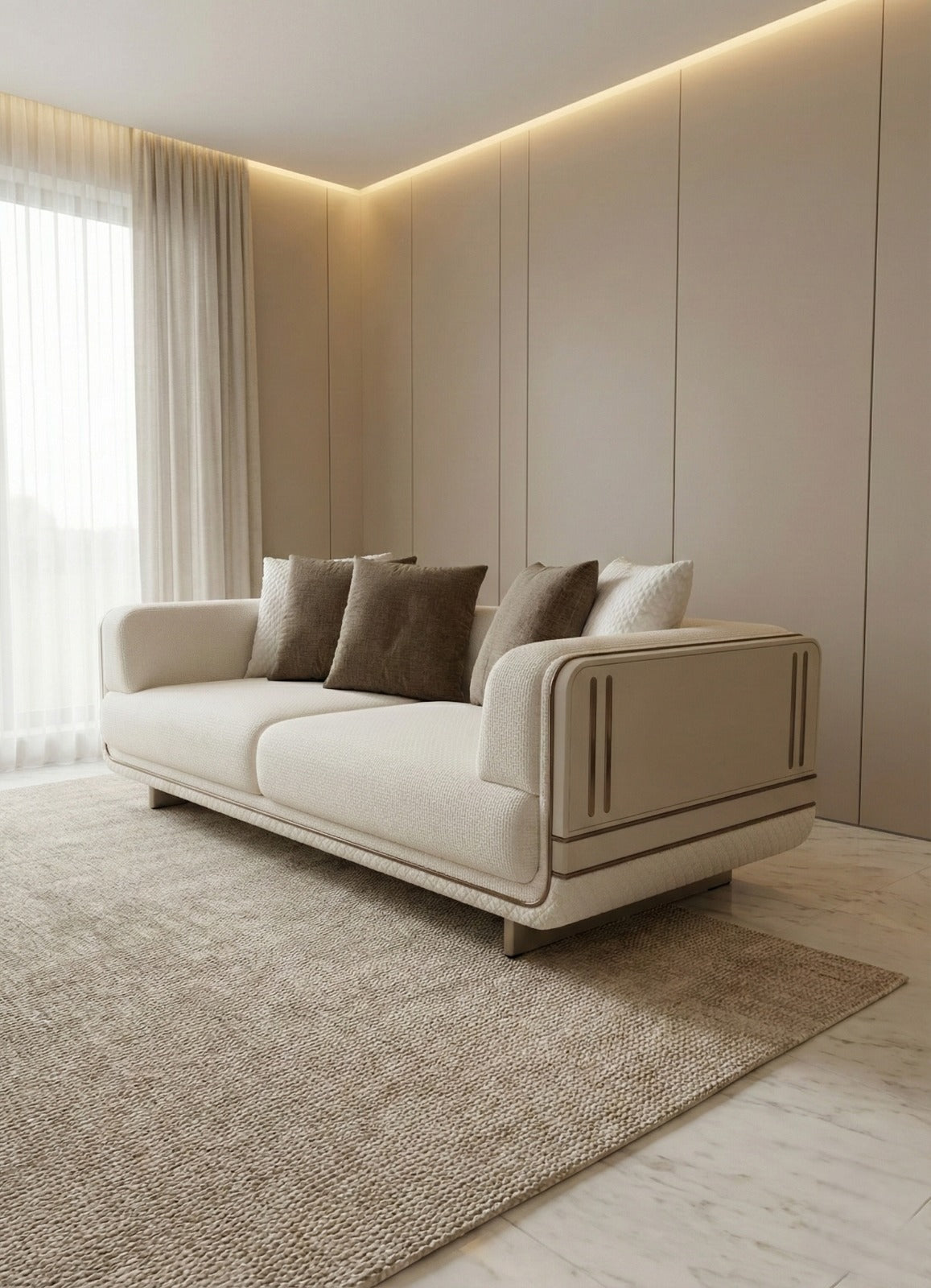 Luna 3 Seater Sofa (SK) by Netline Interiors