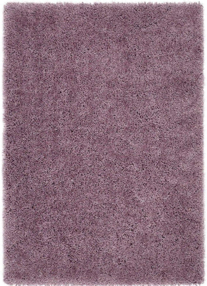 Chicago Lavender Shaggy Rug shown in an illustrative room