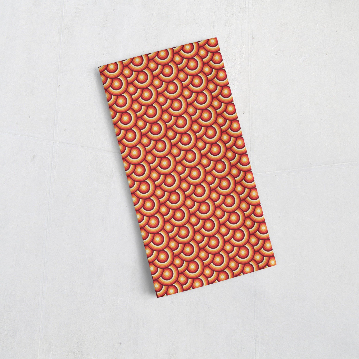 Orange Tea Towels with a 70's Retro Design