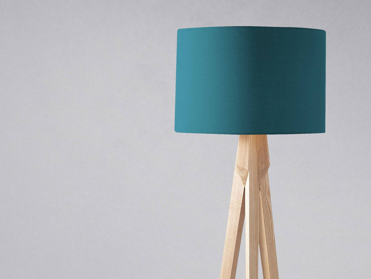 Plain Teal Lampshade – Ceiling & Table Compatible