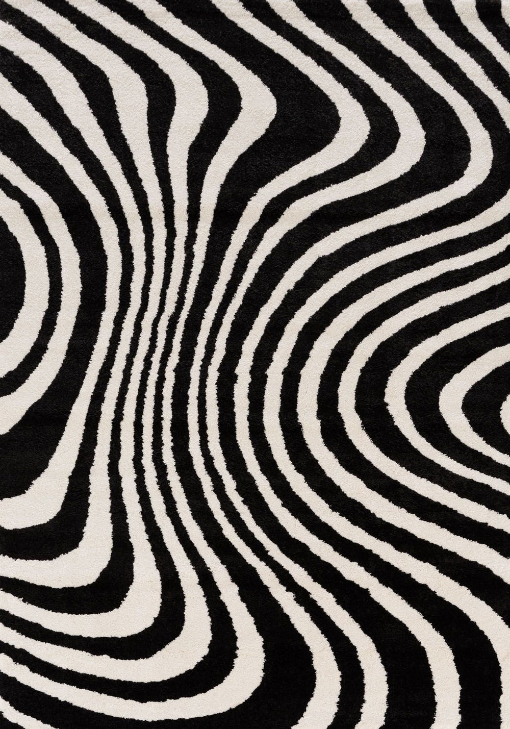 Joli Striped Black & White Rug