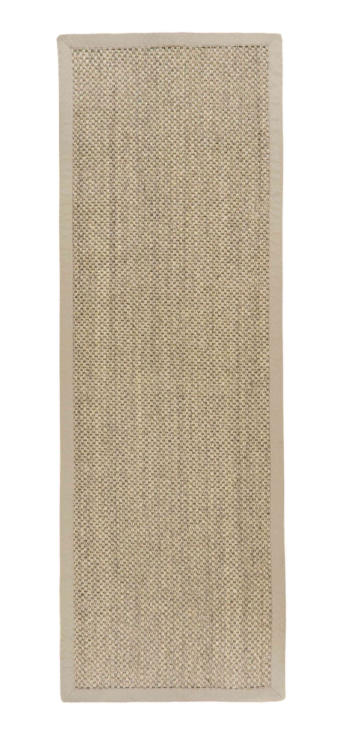 Bordered Light Beige Non-Slip Sisal Rug