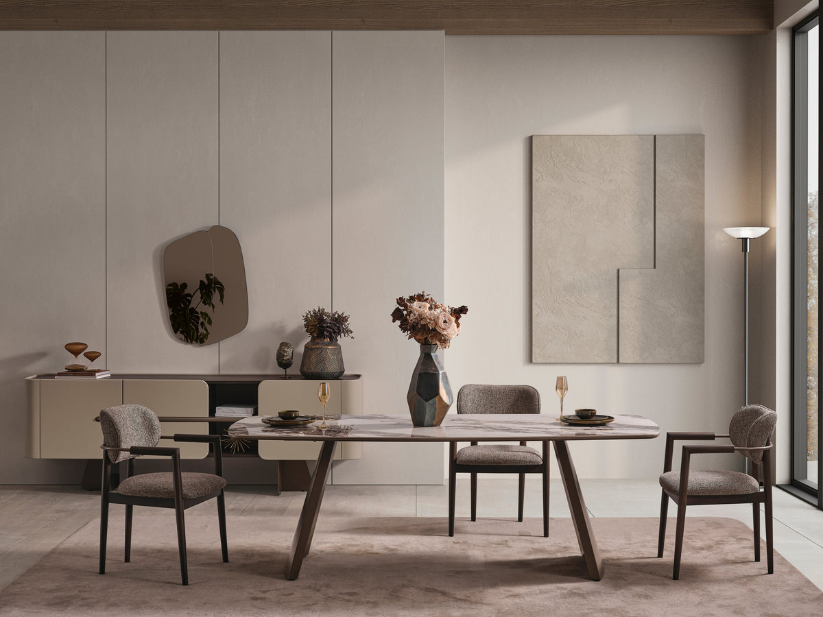 Lotus Dining Table (O) by Netline Interiors