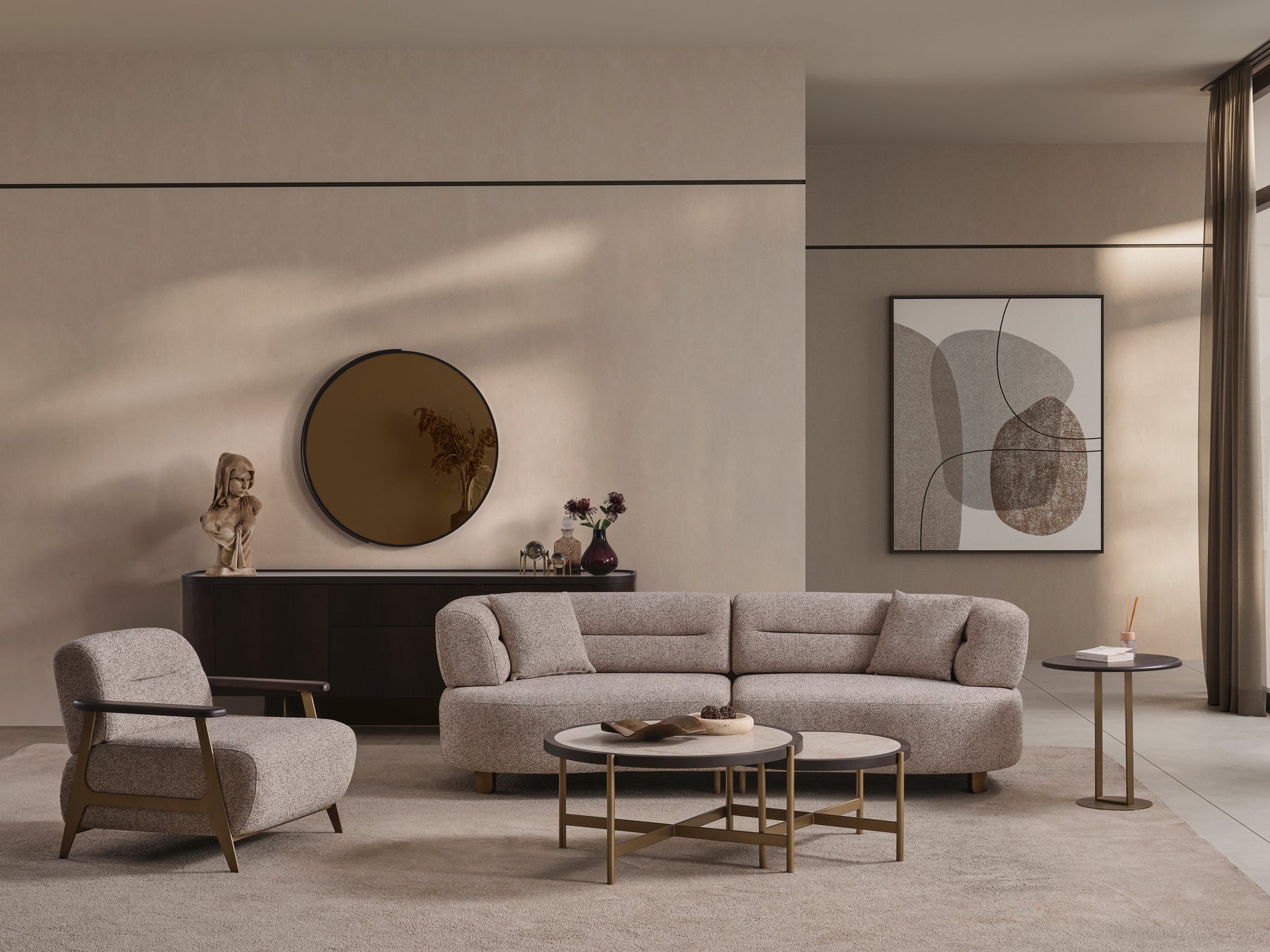 Madrid Sofa Set (O) by Netline Interiors