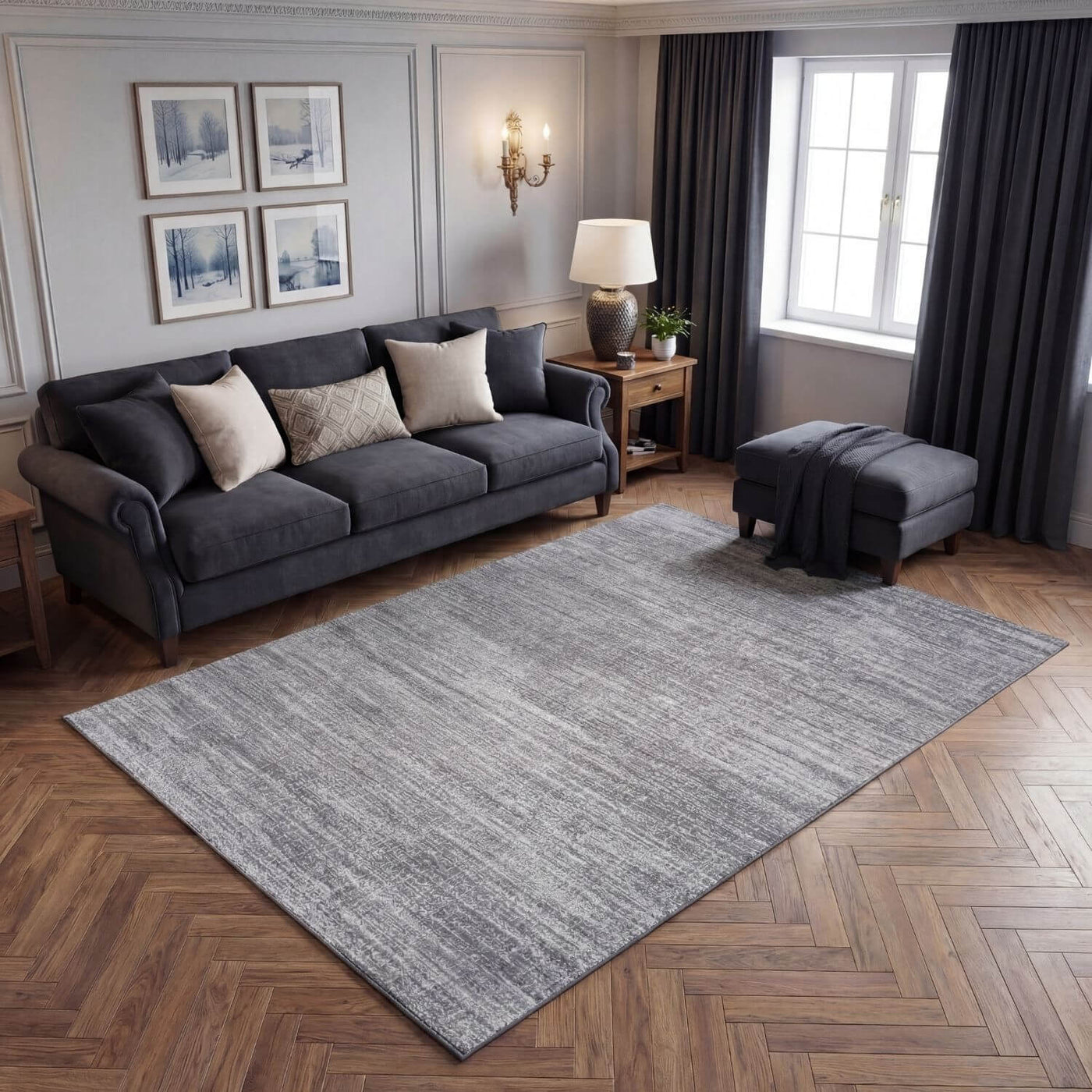 Montana Grey Rug – 3800G