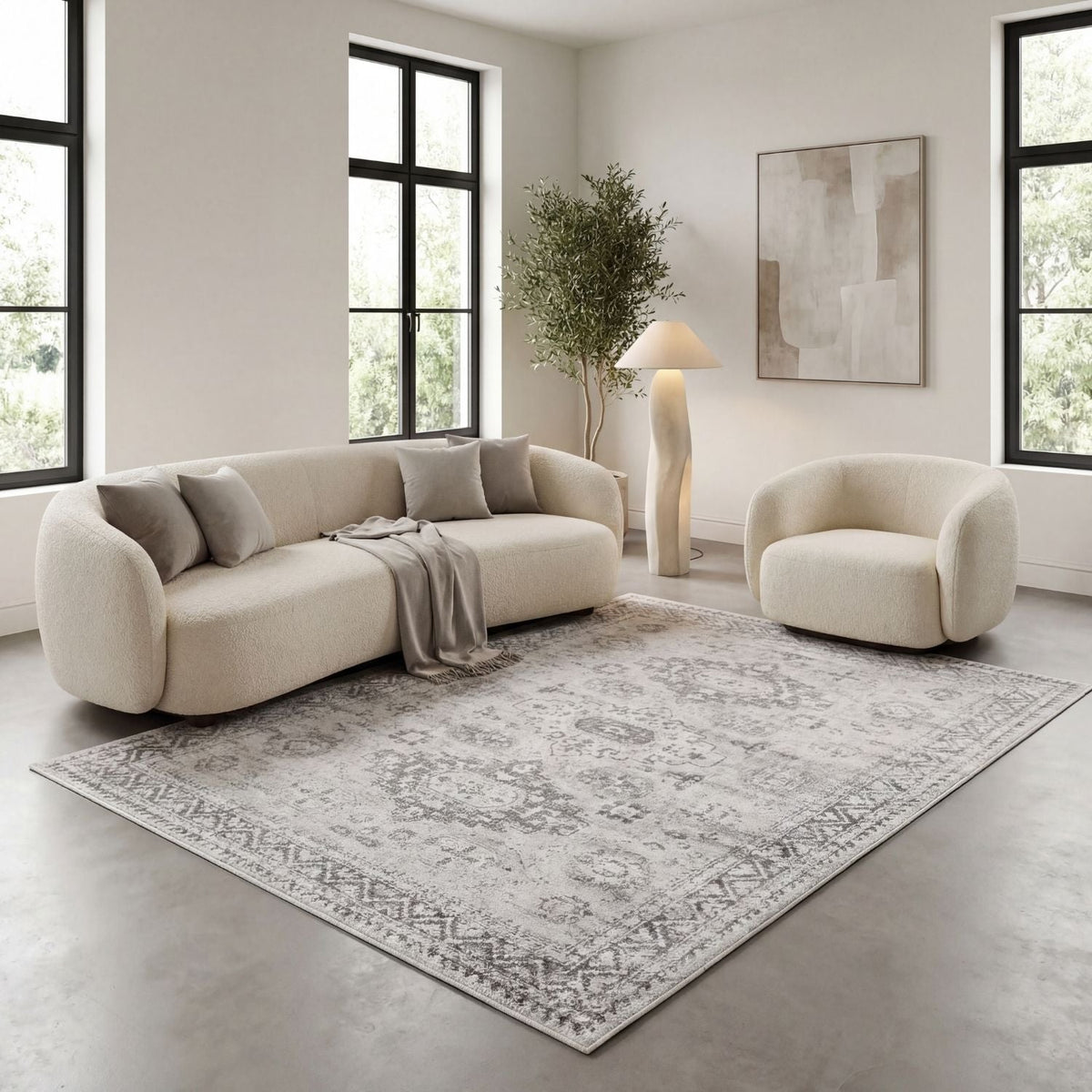 Montana Vintage Grey Rugs – 4050
