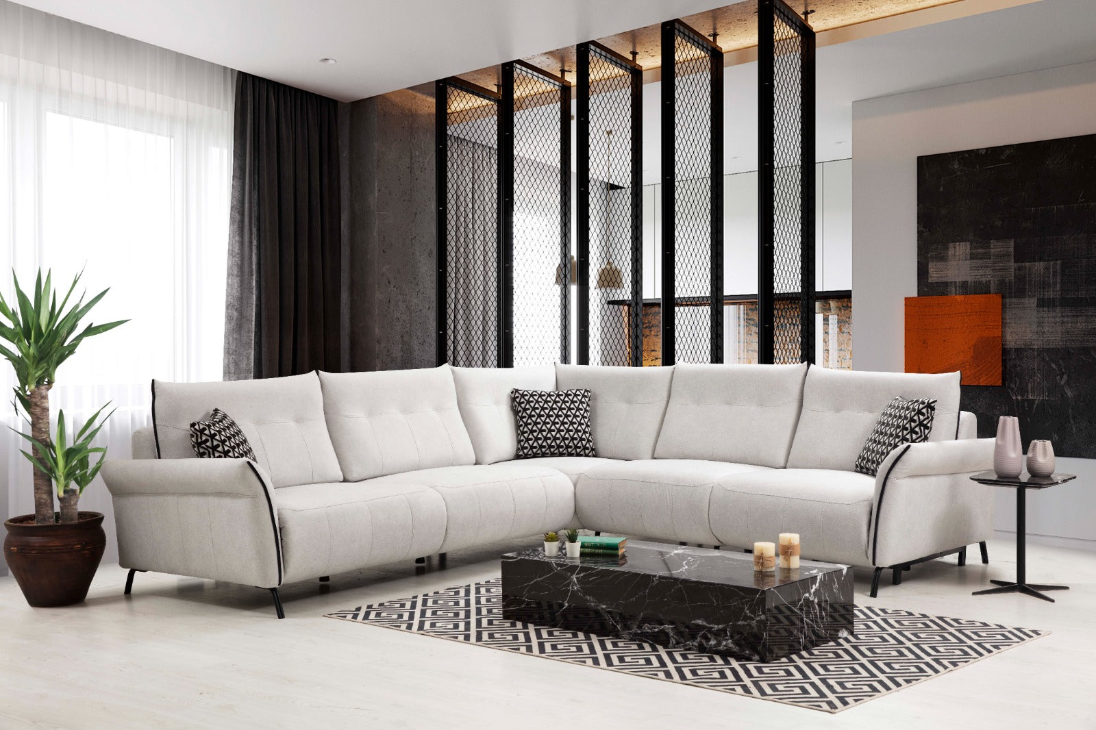 Mozart Corner Sofa by Netline Interiors