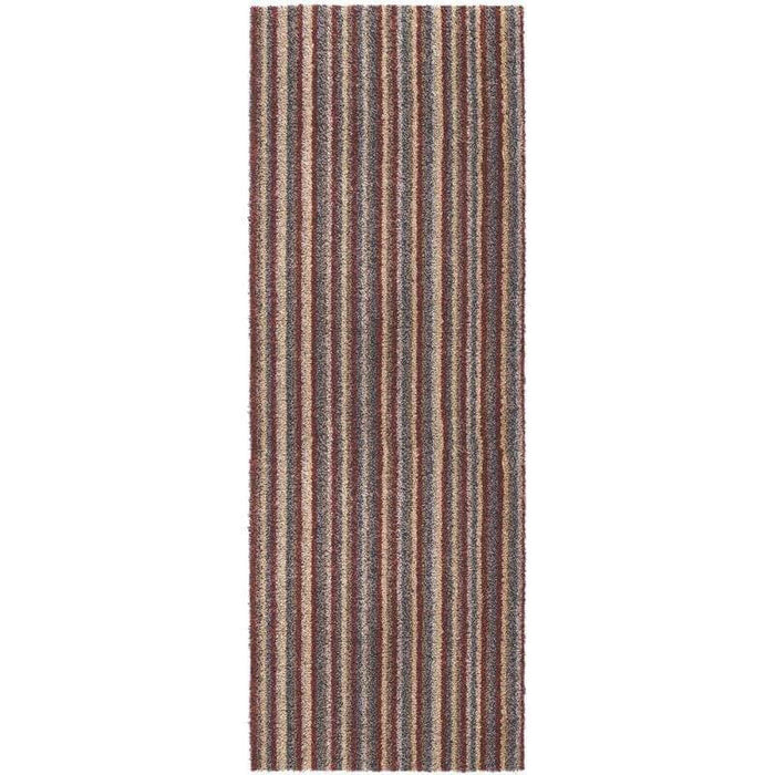 Washable Mat – Striped Design in Multicolour shown in an illustrative room