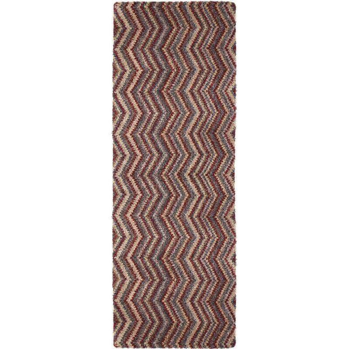 Washable Mat Chevron Design shown in an illustrative room