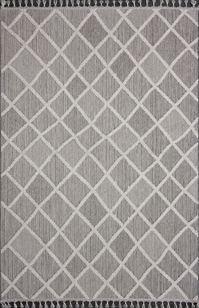 Tappeto moderno grigio Netline Home Rugs Depot Natura 9964 – 100% polipropilene, anti-pelucchi, facile da pulire, resistente | Camera da letto, studio, cameretta, ingresso shown in an illustrative room