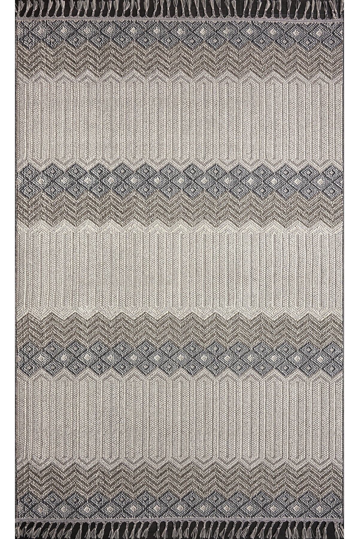 Beige Netline Home Natura 9965 washable area rug in a modern design, soft polypropylene, ideal for bedroom, study, or entryway.